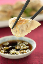 Pork, Shrimp and Walnut Pot Stickers