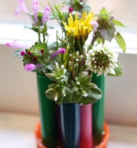 Recycled Pen Cap Vase