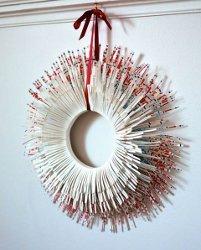 Sunburst Milk Carton Wreath