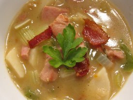 Simplified Ham and Potato Soup