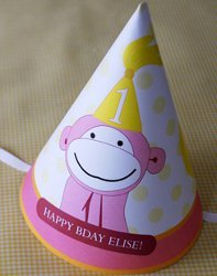 Monkey Party Hat Free Printable