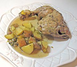 Braised Chicken Legs with Red Potatoes