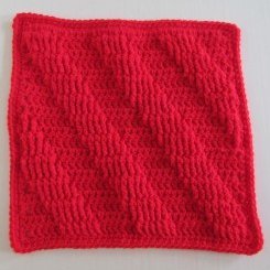 Mountain Ridges Afghan Square