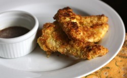 Baked Chicken Strips with Honey Mustard Sauce