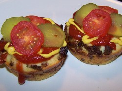 Mini Bacon Cheeseburger Impossible Pies