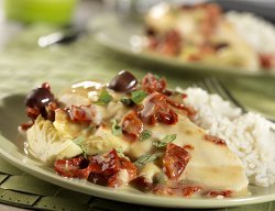 Chicken in Creamy Sun Dried Tomato Sauce