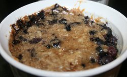 Slow Cooker Blueberry Buckle