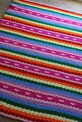 Rainbows and Hearts Blanket