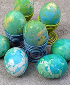 Tie-Dye Earth Day Eggs