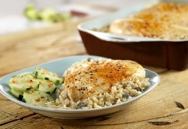 One Dish Chicken & Rice Bake