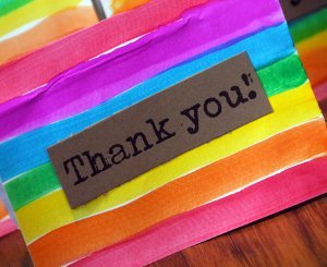 Rainbow Thank You Cards