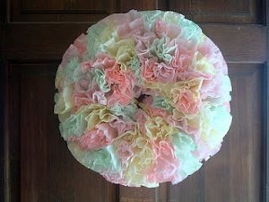Colorful Coffee Filter Wreath