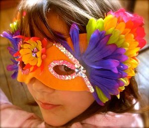 Festival of Flowers Mardi Gras Masks