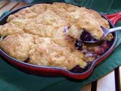 Apple Blueberry Skillet Cobbler