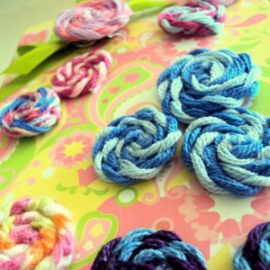 Whimsical Yarn Rosettes