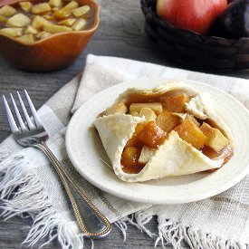 Rustic Plum Apple Tarts