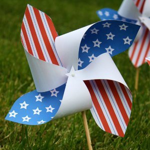 Printable Patriotic Pinwheels