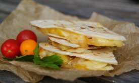 Gluten-Free Squash & Caramelized Onion Quesadilla