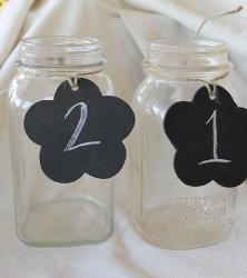 So Easy Chalkboard Table Numbers