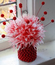 Shirley Temple Coffee Filter Flowers