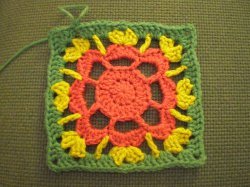 Granny Square Flower Tute