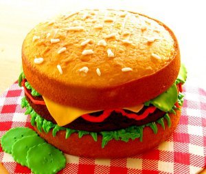 Making A Prank Burger Cake | appetite, Hamburger, cake, illusion | Prepare  to have your eyes, brain, and appetite befuddled as Inae prepares a  jaw-dropping burger illusion cake. FEATURING:... | By Tasty | Facebook