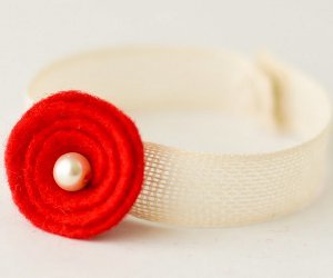 Poppy Flower Bracelet