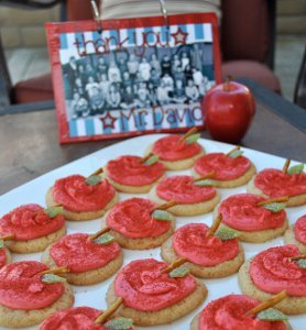 Teacher Appreciation Book and Cookies