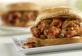 Barbecued Chicken Sandwiches