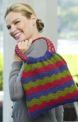 Wavy Shoulder Bag Knitting Pattern