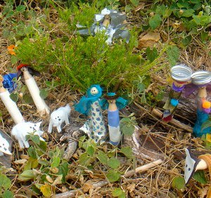Nativity Scene from Recycled Materials