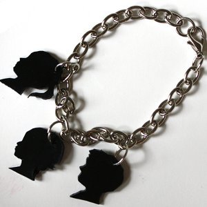 Shrink Plastic Silhouette Charm Bracelet