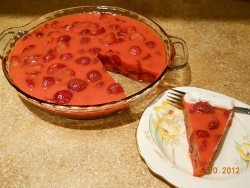 Strawberry Crustless Pie