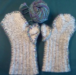 Woolly Sock Mittens