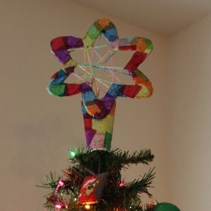 Iridescent Christmas Tree Star