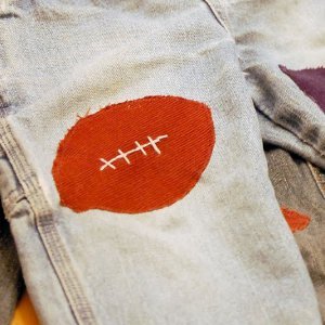 Corduroy Football Patches