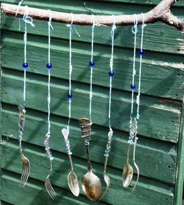 Beaded Utensil Windchimes