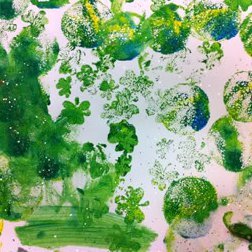 Spongy St. Patrick's Day Toddler Paintings