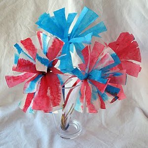 Coffee Filter Firework Flowers