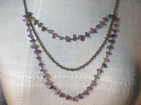 Make a Triple Strand Beaded Chain Necklace