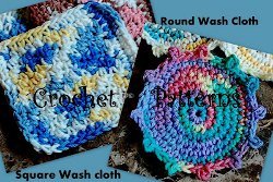 Square and Round Cotton Washcloths