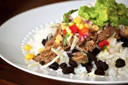 Chipotle Shredded Beef with Corn Salsa