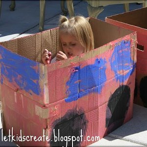 Boxy Cardboard Firetrucks