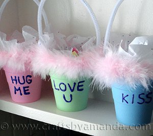 Conversation Heart Treat Baskets