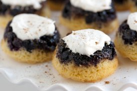 Mini Blueberry Upside Down Cakes