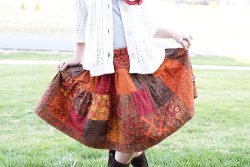 Charm Square Patchwork Skirt