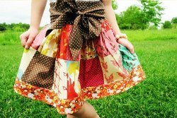 Little Girls Patchwork Skirt