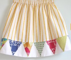 Festive Banner Day Skirt | FaveQuilts.com