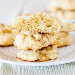 Pina Colada White Chocolate Cake Mix Cookies