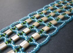 Tila Bead Openwork Right Angle Weave